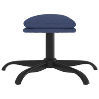 Poggiapiedi Blu 60x60x39 cm in Velluto cod mxl 63572