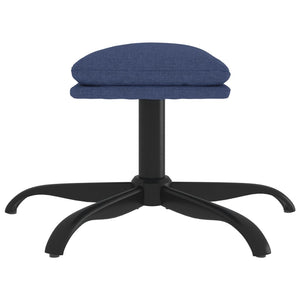 Poggiapiedi Blu 60x60x39 cm in Velluto cod mxl 63572