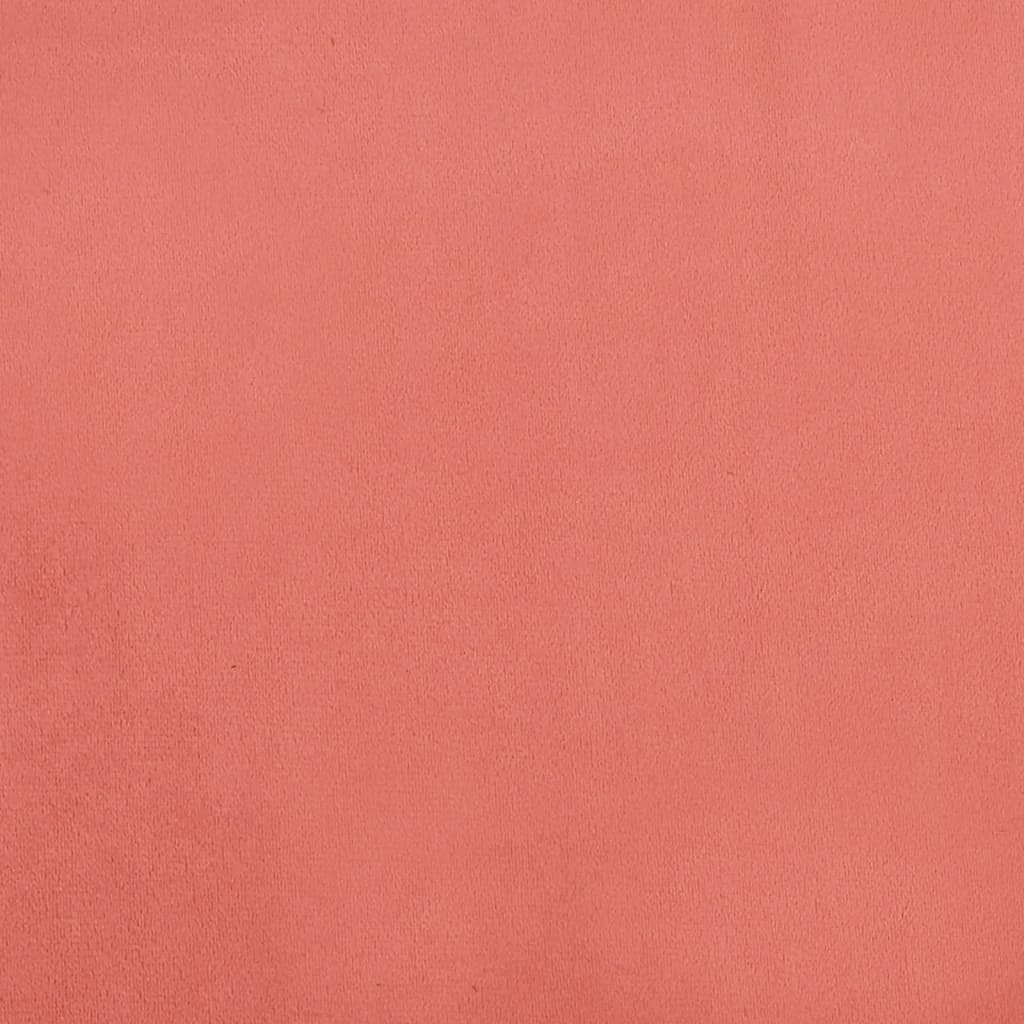 Poggiapiedi Rosa 60x60x36 cm in Velluto 341582
