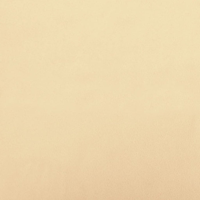 Poggiapiedi Bianco Crema 60x60x36 cm in Velluto 341587