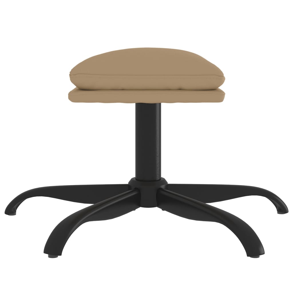 Poggiapiedi Capuccino 60x60x39 cm in Similpelle cod mxl 63817