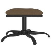 Poggiapiedi Marrone 60x60x36 cm in Tessuto e Similpelle 341599