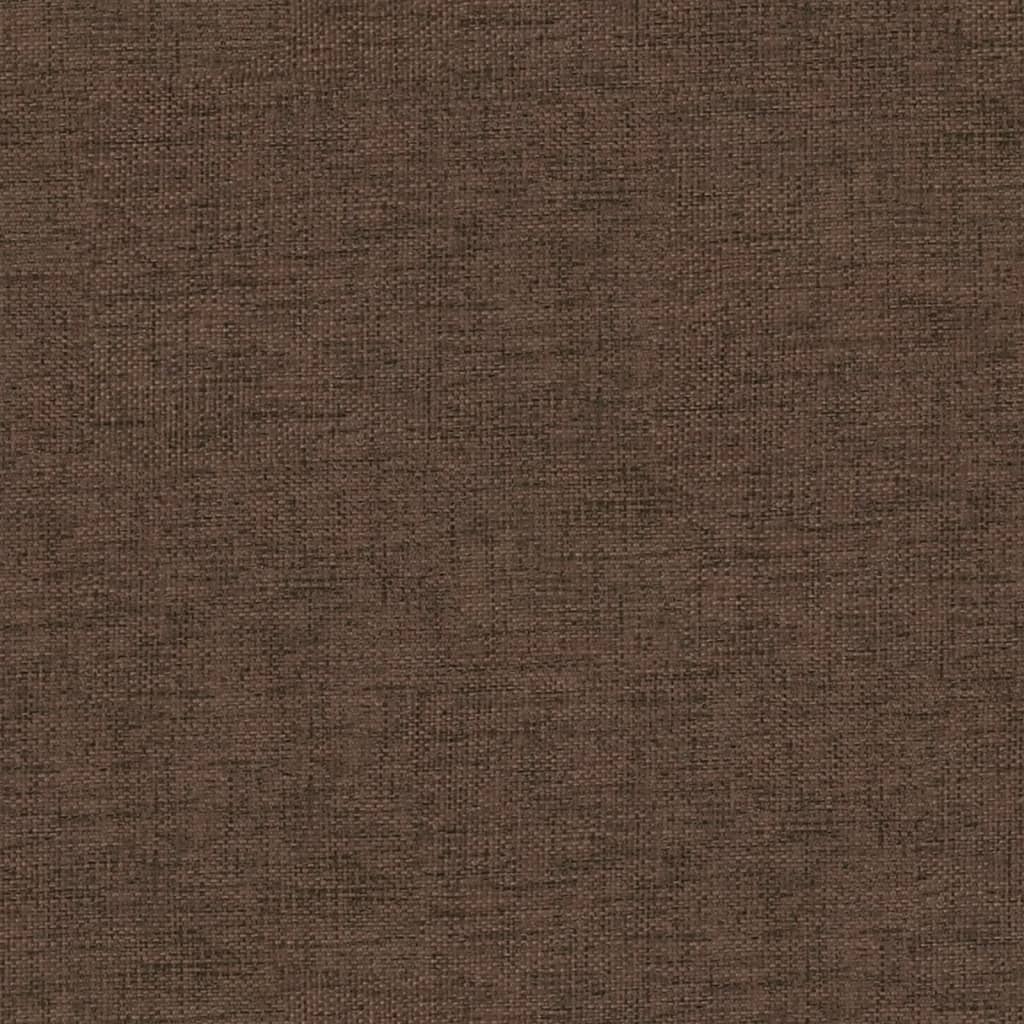 Poggiapiedi Marrone 60x60x36 cm in Tessuto e Similpelle 341599
