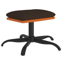 Poggiapiedi Marrone 60x60x39 cm in Tessuto e Similpelle cod mxl 57378