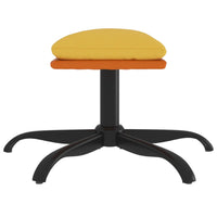 Sgabello Giallo Senape 60x60x36 cm in Tessuto e Similpelle 341614