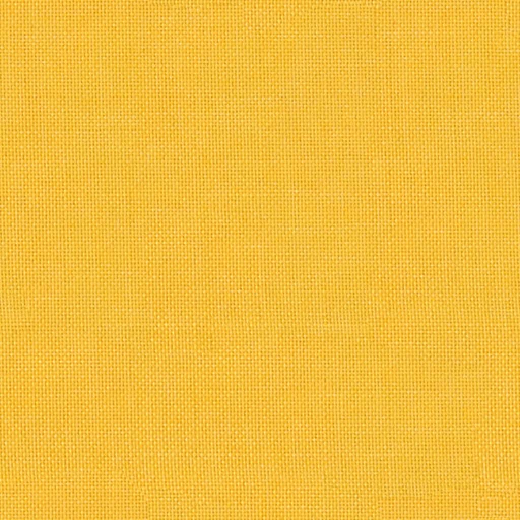 Sgabello Giallo Senape 60x60x36 cm in Tessuto e Similpelle 341614