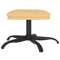 Sgabello Crema 60x60x36 cm in Microfibra 341625