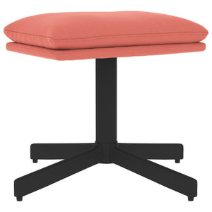 Poggiapiedi Rosa 60x60x36 cm in Velluto 341630