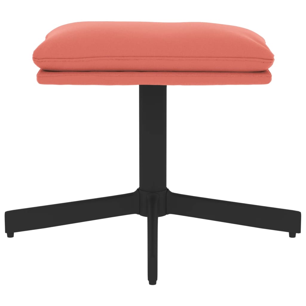 Poggiapiedi Rosa 60x60x39 cm in Velluto cod mxl 57394