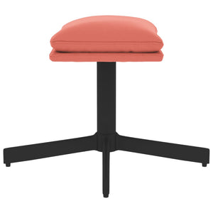 Poggiapiedi Rosa 60x60x39 cm in Velluto cod mxl 57394