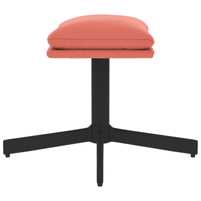 Poggiapiedi Rosa 60x60x39 cm in Velluto cod mxl 57394