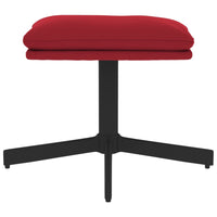 Poggiapiedi Rosso Vino 60x60x39 cm in Velluto cod mxl 64269