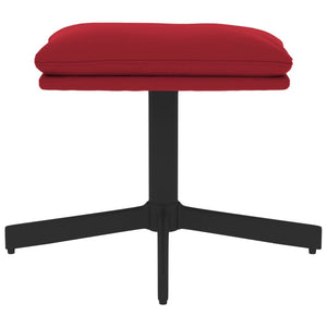 Poggiapiedi Rosso Vino 60x60x39 cm in Velluto cod mxl 64269