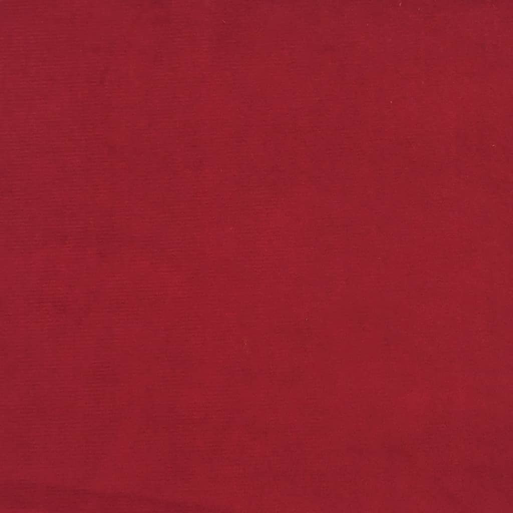 Poggiapiedi Rosso Vino 60x60x39 cm in Velluto cod mxl 64269