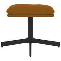 Poggiapiedi Marrone 60x60x39 cm in Velluto cod mxl 62470