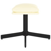 Poggiapiedi Crema 60x60x39 cm in Similpelle cod mxl 76700