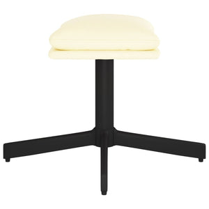 Poggiapiedi Crema 60x60x39 cm in Similpelle cod mxl 76700