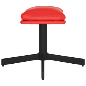 Poggiapiedi Rosso 60x60x39 cm in Similpelle cod mxl 57391