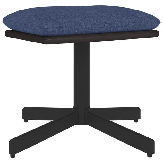 Sgabello Blu 60x60x39 cm in Tessuto e Similpelle cod mxl 57348