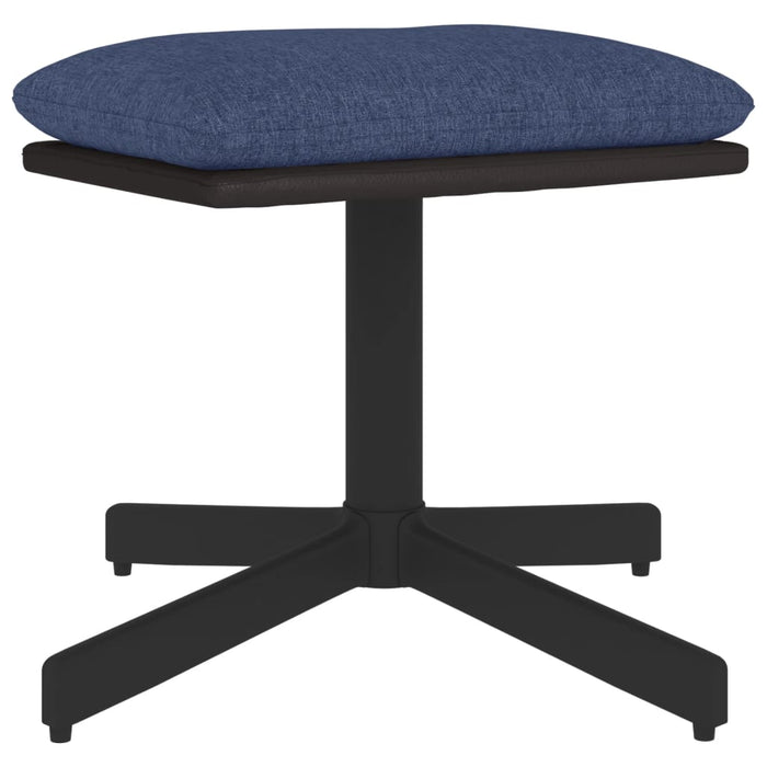 Sgabello Blu 60x60x39 cm in Tessuto e Similpelle cod mxl 57348