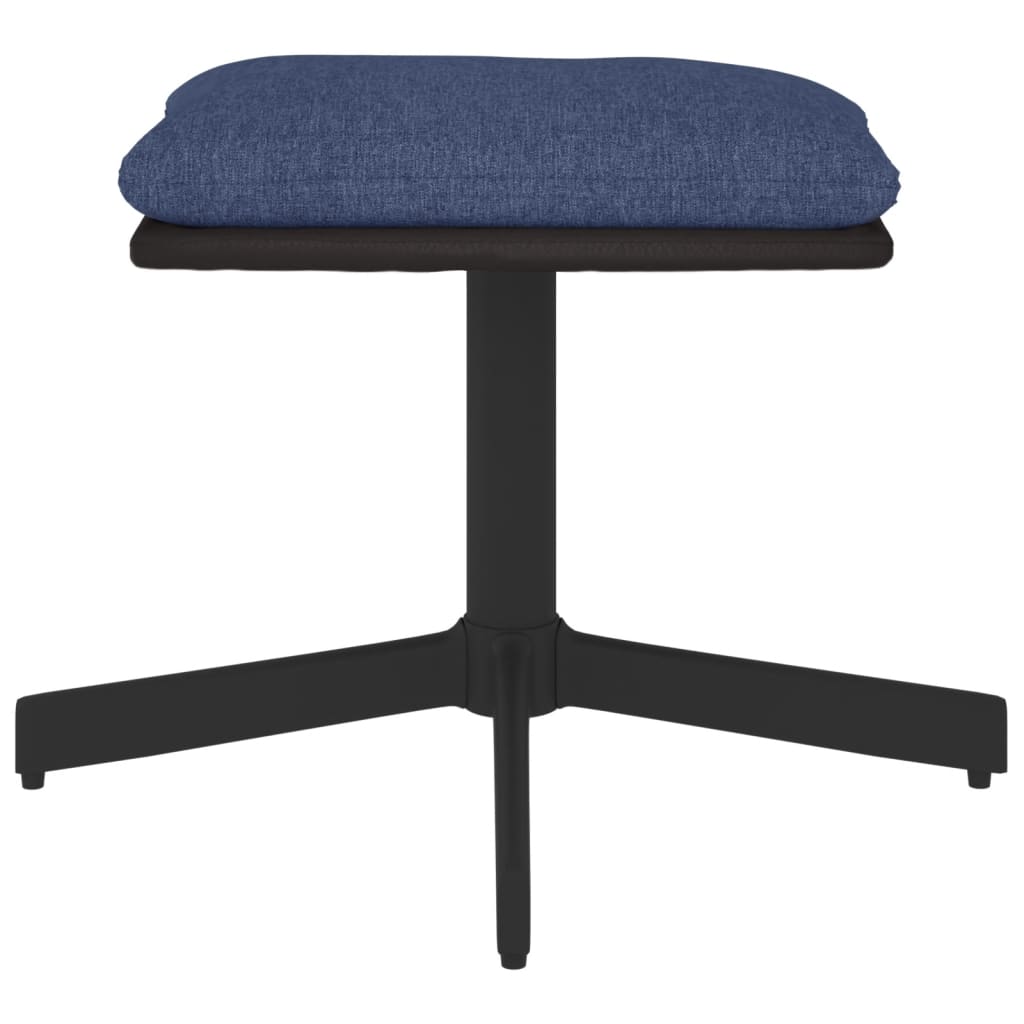 Sgabello Blu 60x60x39 cm in Tessuto e Similpelle cod mxl 57348