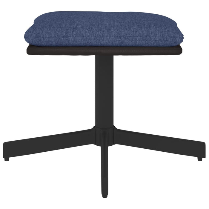 Sgabello Blu 60x60x39 cm in Tessuto e Similpelle cod mxl 57348