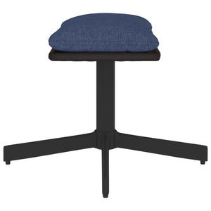 Sgabello Blu 60x60x39 cm in Tessuto e Similpelle cod mxl 57348