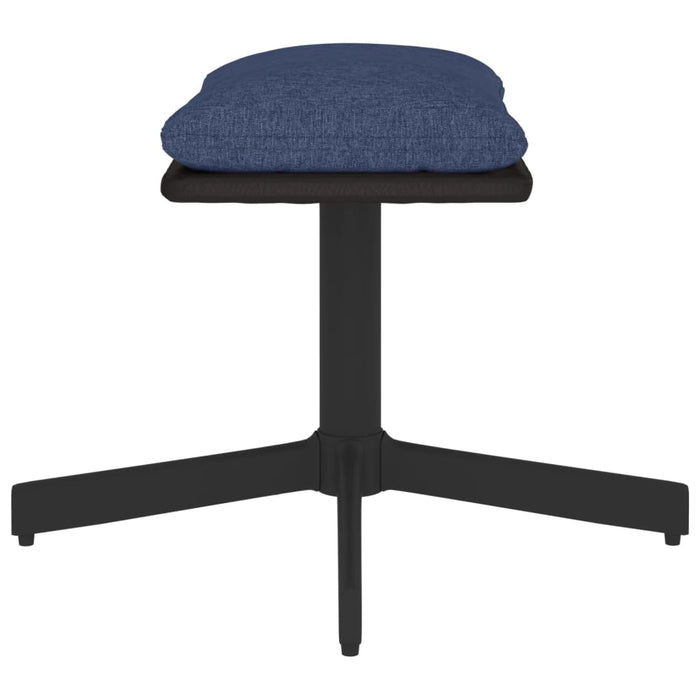 Sgabello Blu 60x60x39 cm in Tessuto e Similpelle cod mxl 57348