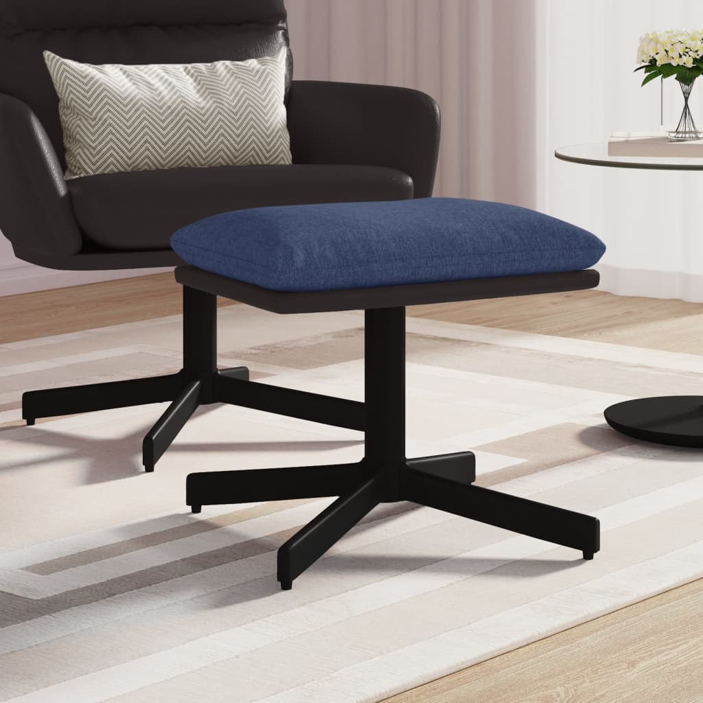 Sgabello Blu 60x60x39 cm in Tessuto e Similpelle cod mxl 57348