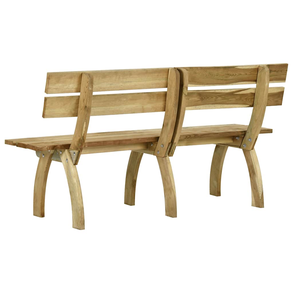 Panchina da Giardino 160 cm in Legno di Pino Impregnato 318401
