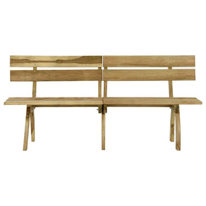 Panca da Giardino 220 cm in Legno di Pino Impregnato 318402