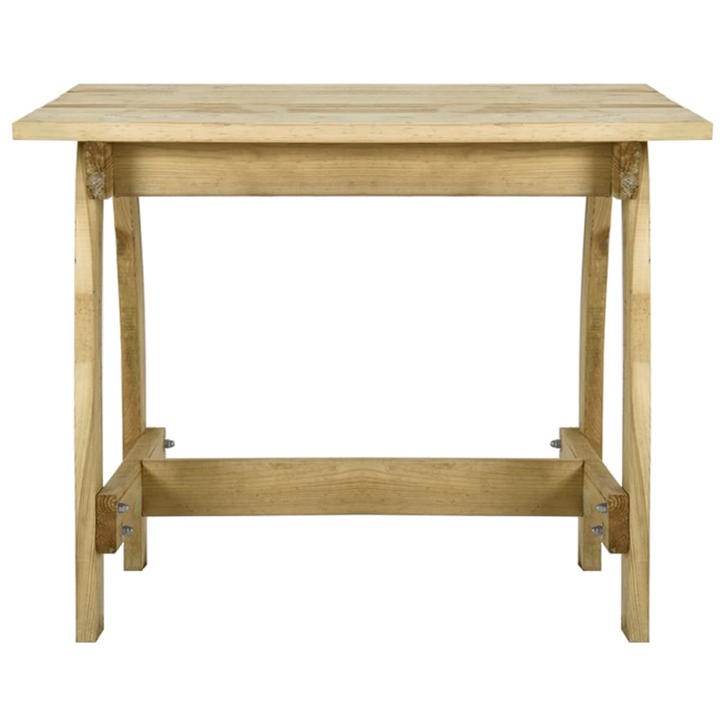 Tavolo da Giardino 110x74x75 cm in Legno di Pino Impregnato cod mxl 34470