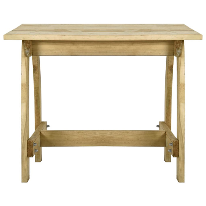 Tavolo da Giardino 110x74x75 cm in Legno di Pino Impregnato cod mxl 34470