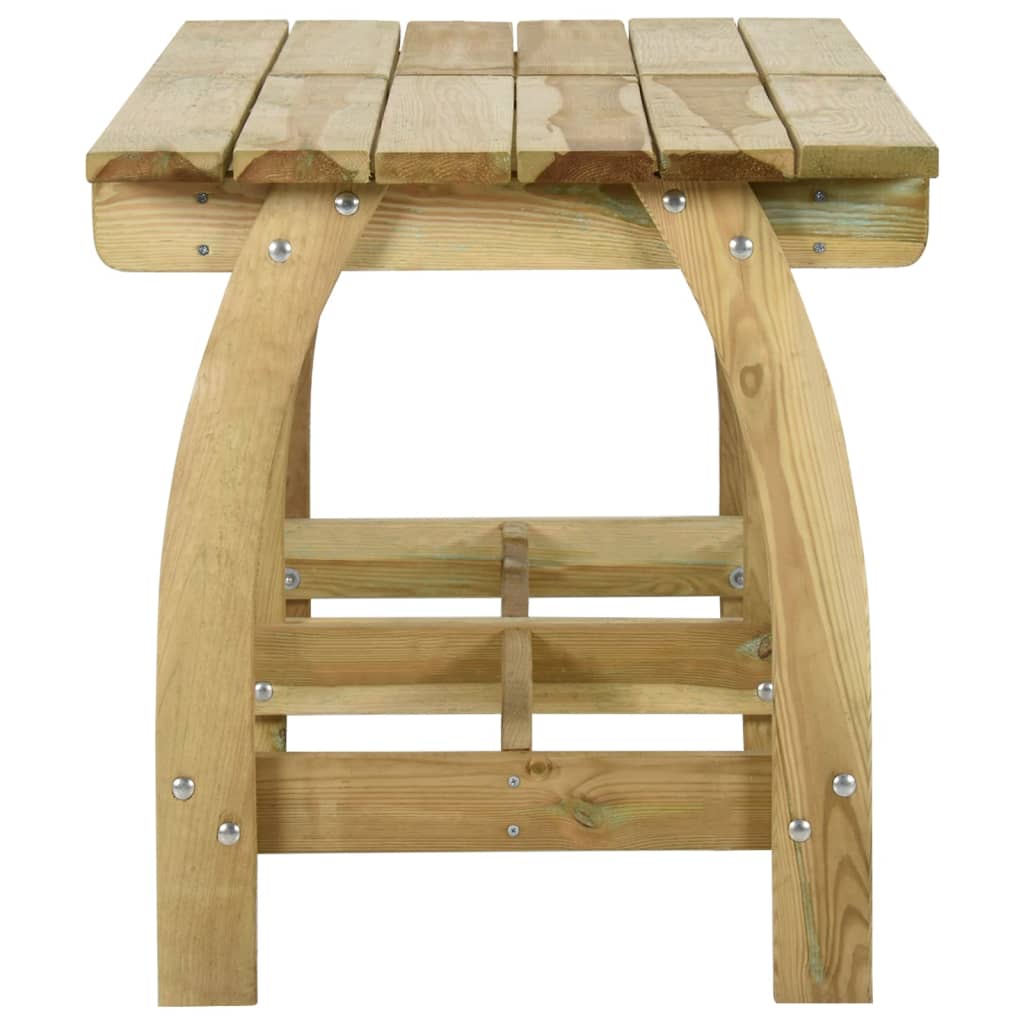 Tavolo da Giardino 220x74x75 cm in Legno di Pino Impregnato cod mxl 34440