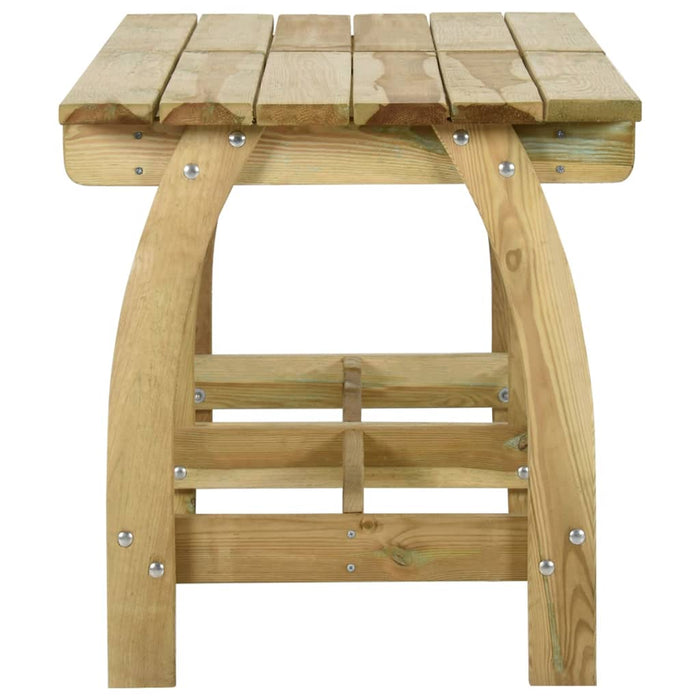 Tavolo da Giardino 220x74x75 cm in Legno di Pino Impregnato cod mxl 34440