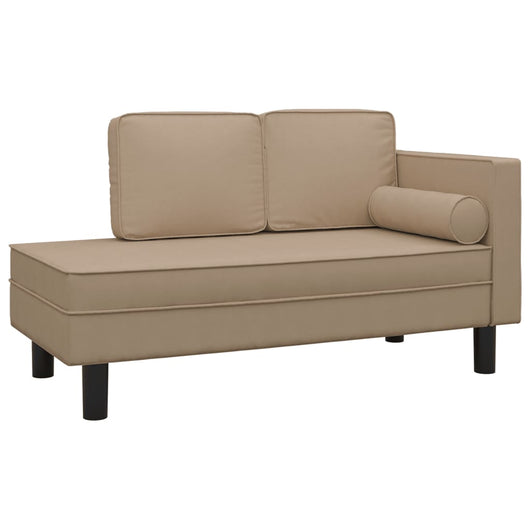 Divano Letto a 2 Posti Cappuccino in Similpelle cod mxl 39878