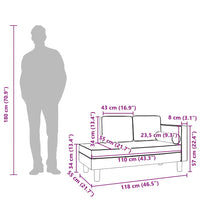 Sdraio con Cuscini e Capezzale Grigio Chiaro in Velluto 340703