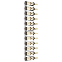 Portavini da Parete per 12 Bottiglie Bianco in Ferro 340879