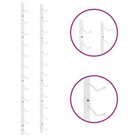 Portavini da Parete per 12 Bottiglie Bianco in Ferro cod mxl 48469