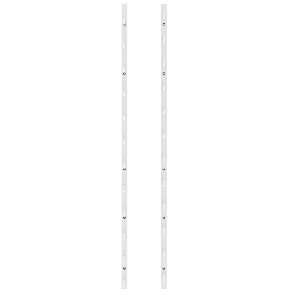 Portavini da Parete per 12 Bottiglie Bianco in Ferro 340879