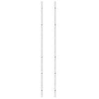 Portavini da Parete per 12 Bottiglie Bianco in Ferro 340879