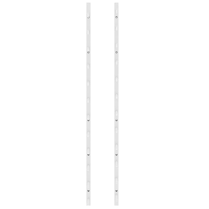 Portavini da Parete per 12 Bottiglie Bianco in Ferro 340879