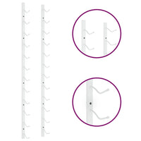Portavini da Parete per 12 Bottiglie Bianco in Ferro 340879