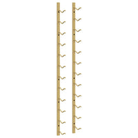 Portavini da Parete per 12 Bottiglie Oro in Ferro 340880