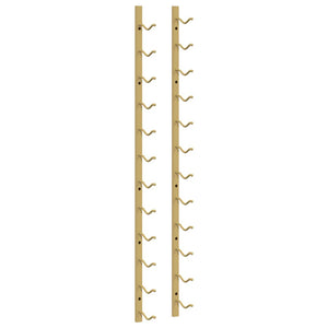 Portavini da Parete per 12 Bottiglie Oro in Ferro 340880