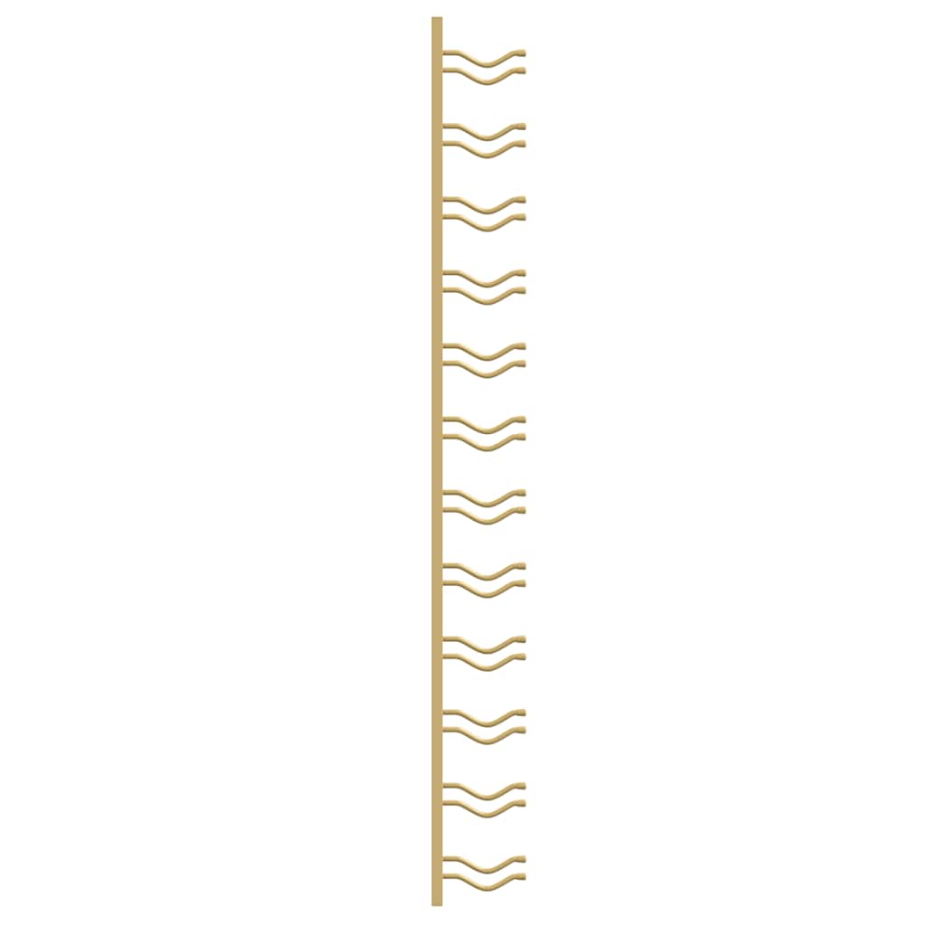 Portavini da Parete per 12 Bottiglie Oro in Ferro 340880