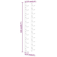 Portavini da Parete per 12 Bottiglie Oro in Ferro 340880