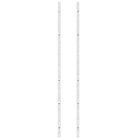 Portavini da Parete per 12 Bottiglie 2 pz Bianchi in Ferro 340881