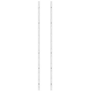 Portavini da Parete per 12 Bottiglie 2 pz Bianchi in Ferro 340881