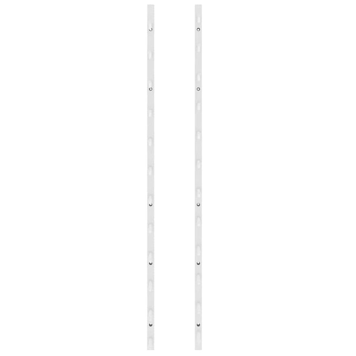 Portavini da Parete per 12 Bottiglie 2 pz Bianchi in Ferro 340881